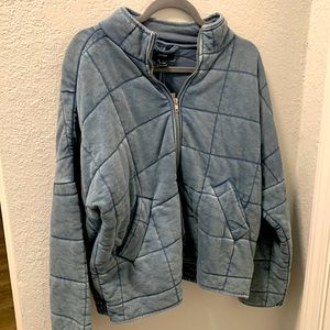 Blue Quilted Jacket, NWT